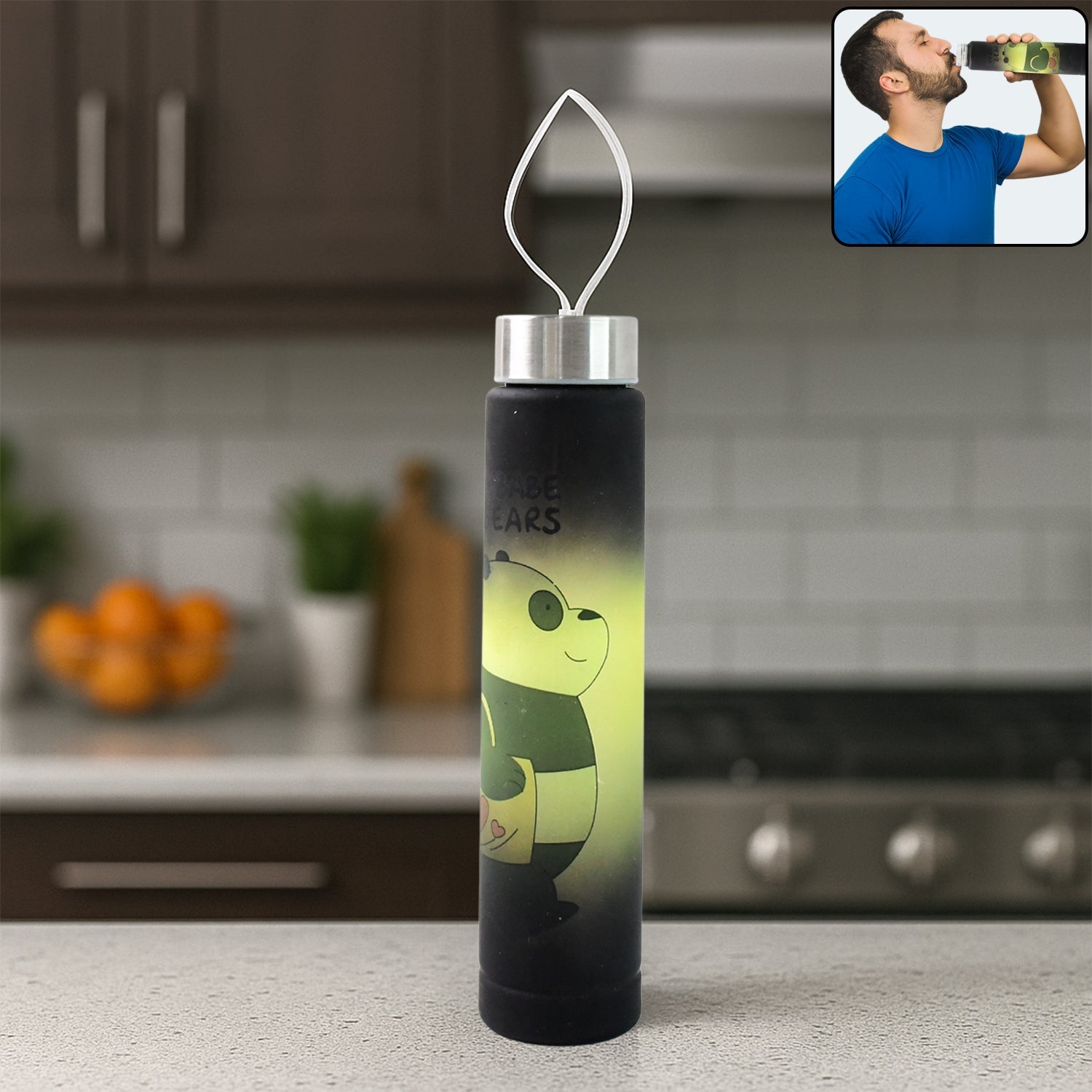 Cute Cartoon Printed Plastic Water Bottle Cute Cartoon Printed Plastic Water Bottle